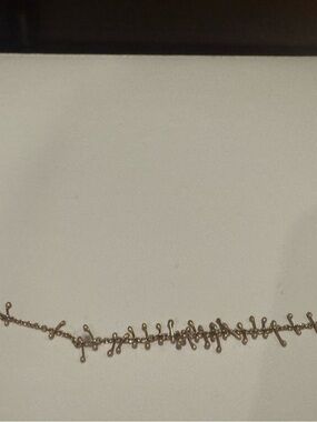 Gold-tone Dainty Branch Link Necklace